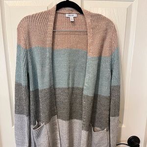 NINE WEST Long sleeve, long, soft color sweater